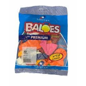 BEXIGA 7.0 AZUL ESC 50UN -PC